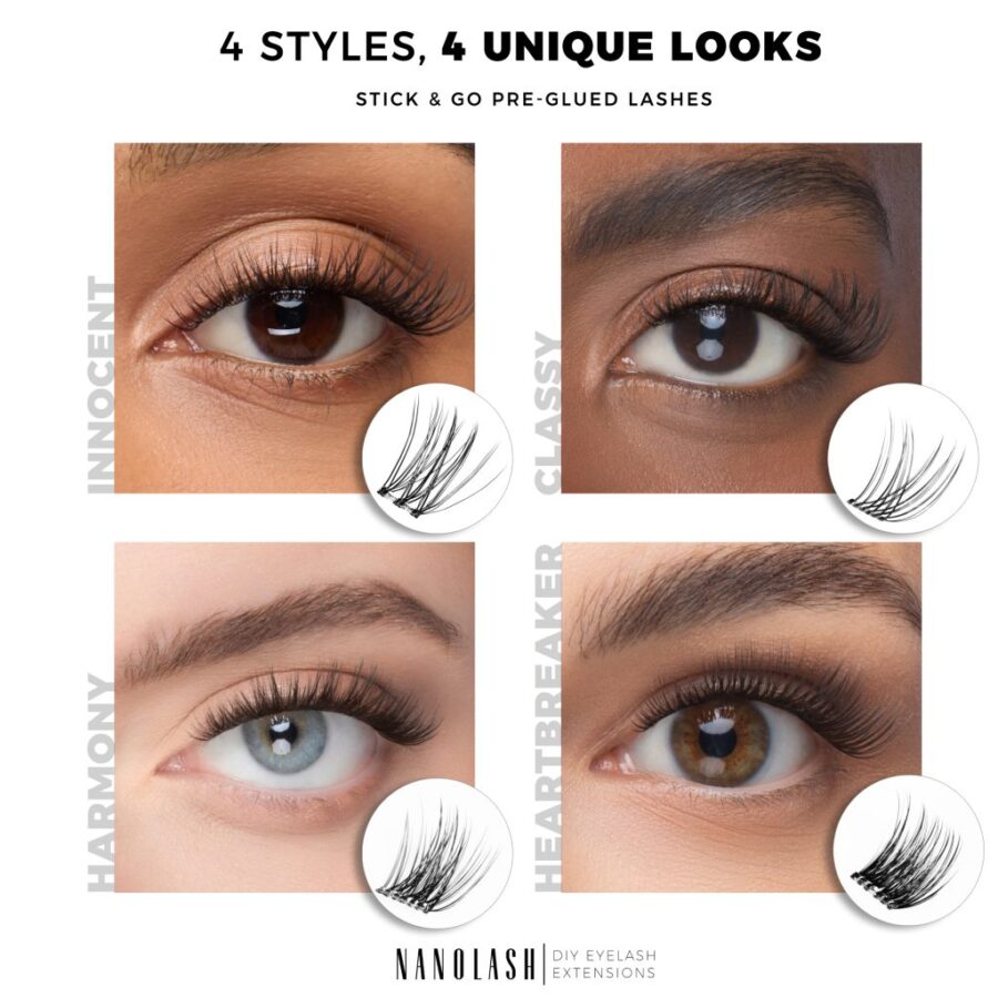 nanolash Cílios pré-colados faça você mesmo